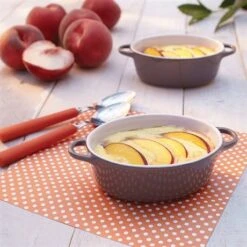 Set 4 Petits Plats à Four Individuels Gris-taupe En Céramique émaillée 350 Ml 9 Set 4 Petits Plats à Four Individuels Gris-taupe En Céramique émaillée 350 Ml -Magasin D'Articles De Cuisine 059123 2 7 Set 4 petits plats a four individuels gris taupe en ceramique emaillee 350 ml Mathon