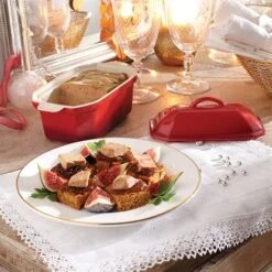 Terrine En Céramique émaillée 20,5 Cm Rouge -Magasin D'Articles De Cuisine 059124 3 4 Terrine en ceramique emaillee 20 5 cm rouge Mathon