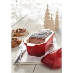 Terrine En Céramique émaillée 20,5 Cm Rouge -Magasin D'Articles De Cuisine 059124 4 4 Terrine en ceramique emaillee 20 5 cm rouge Mathon