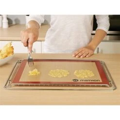 Lot De 2 Tapis De Cuisson Professionnels Petit Et Grand Modèle -Magasin D'Articles De Cuisine 101015 2 1 Lot de 2 tapis de cuisson professionnels petit et grand modele Mathon