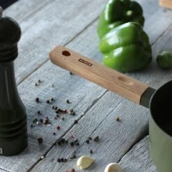 Casserole Ector Induction Aluminium Revêtu Manche En Bois 20 Cm Vert -Magasin D'Articles De Cuisine 108018 4 1 Casserole Ector induction aluminium revetu manche en bois 20 cm vert Ogo