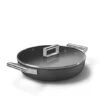 Smeg Sauteuse Aluminium Antiadhésive 28 Cm Noir Mat Avec Couvercle En Verre Trempé -Magasin D'Articles De Cuisine 112002 0 1 Sauteuse aluminium antiadhesive 28 cm noir mat avec couvercle en verre trempe Smeg