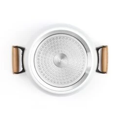 LIVOO Faitout Wood Line Blanc 24 Cm -Magasin D'Articles De Cuisine 116000 3 1 Faitout wood line blanc 24 cm Livoo