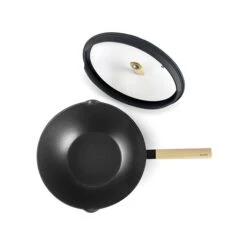 Ibili Wok Aluminium Antiadhésif Avec Couvercle 30 Cm -Magasin D'Articles De Cuisine 131033 1 2 Wok aluminium antiadhesif avec couvercle 30 cm Ibili