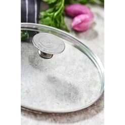 De Buyer Couvercle En Verre Cerclé Inox 18 Cm -Magasin D'Articles De Cuisine 147016 2 2 Couvercle en verre cercle inox 18 cm De Buyer