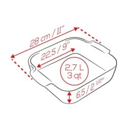 Peugeot Plat Four Carré Céramique Ardoise 28 Cm -Magasin D'Articles De Cuisine 201185 1 2 Plat four carre ceramique ardoise 28 cm Peugeot