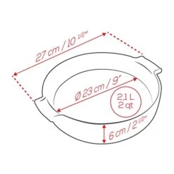 Peugeot Plat Four Rond Céramique Ardoise 27 Cm -Magasin D'Articles De Cuisine 201197 2 2 Plat four rond ceramique ardoise 27 cm Peugeot