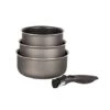Set 3 Casseroles Anti-adhésives Effet Pierre Et Manche Amovible -Magasin D'Articles De Cuisine 20216 0 3 Set 3 casseroles anti adhesives Effet Pierre et manche amovible Mathon