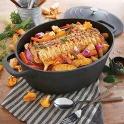 Cocotte Légère Ovale En Fonte D'aluminium 32 Cm 6,5 L Coloris Noir 8 Cocotte Légère Ovale En Fonte D'aluminium 32 Cm 6,5 L Coloris Noir -Magasin D'Articles De Cuisine 203004 2 4 Cocotte legere ovale en fonte d aluminium 32 cm 6 5 L coloris noir Mathon