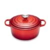 Le Creuset Cocotte Fonte Rond 24 Cm Cerise -Magasin D'Articles De Cuisine 213179 0 3 Cocotte fonte rond 24 cm cerise Le Creuset