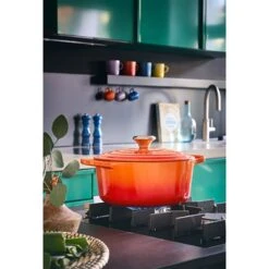 Le Creuset Cocotte Fonte Rond 26 Cm Volcanique -Magasin D'Articles De Cuisine 213185 4 3 Cocotte fonte rond 26 cm volcanique Le Creuset