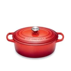 Le Creuset Cocotte Fonte Ovale Cerise 29 Cm