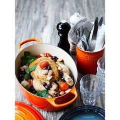 Le Creuset Cocotte Fonte Ovale Volcanique 31 Cm -Magasin D'Articles De Cuisine 213207 2 3 Cocotte fonte ovale volcanique 31 cm Le Creuset