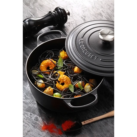 Le Creuset Cocotte Fonte Rond 20 Cm Noir Mat 4 Le Creuset Cocotte Fonte Rond 20 Cm Noir Mat – Image 2