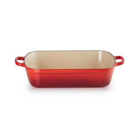 Le Creuset Plat Rectangulaire Fonte émaillée 37 Cm Cerise 3 Le Creuset Plat Rectangulaire Fonte émaillée 37 Cm Cerise