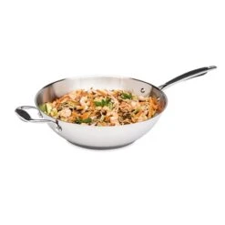 Wok Tout Inox 30 Cm Excell'Inox 5 Wok Tout Inox 30 Cm Excell'Inox -Magasin D'Articles De Cuisine 272029 1 1 Wok tout inox 30 cm Excell Inox Mathon