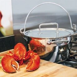 Lot Marmite à Crustacés Confiture 30 Cm Et Couvercle -Magasin D'Articles De Cuisine 273111 1 3 Lot Marmite a crustaces confiture 30 cm et couvercle