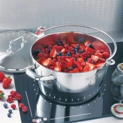 Lot Marmite à Crustacés Confiture 30 Cm Et Couvercle -Magasin D'Articles De Cuisine 273111 2 3 Lot Marmite a crustaces confiture 30 cm et couvercle