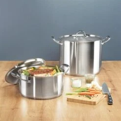 Faitout Inox Avec Couvercle Excell'inox 28 Cm 13,5 L -Magasin D'Articles De Cuisine 27663 2 2 Faitout inox avec couvercle Excell inox 28 cm 13 5 L Mathon