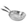 Lot De 2 Poêles Tout Inox 24 Et 28 Cm Excell'Inox -Magasin D'Articles De Cuisine 279116 0 1 Lot de 2 poeles tout inox 24 et 28 cm Excell Inox Mathon