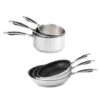 Batterie De Cuisine Excell'inox 3 Poêles Inox Revêtu Et 3 Casseroles Inox -Magasin D'Articles De Cuisine 279118 0 3 Batterie de cuisine Excell inox 3 poeles inox revetu et 3 casseroles inox Mathon