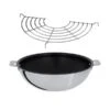 Lot Wok Inox Revêtu Et Grille Casteline 28 Cm -Magasin D'Articles De Cuisine 279125 0 1 Lot Wok inox revetu et grille Casteline 28 cm Cristel