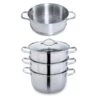 Lot Cuiseur Vapeur Inox 2 Paniers Et Panier Vapeur Supplémentaire 26 Cm -Magasin D'Articles De Cuisine 279167 0 1 Lot cuiseur vapeur inox 2 paniers et panier vapeur supplementaire 26 cm Mathon