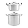 Set De Deux Faitouts En Inox Avec Couvercle 24 Cm Et 28 Cm Excell’inox -Magasin D'Articles De Cuisine 279214 0 2 Set de deux faitouts en inox avec couvercle 24 cm et 28 cm Excell inox Mathon