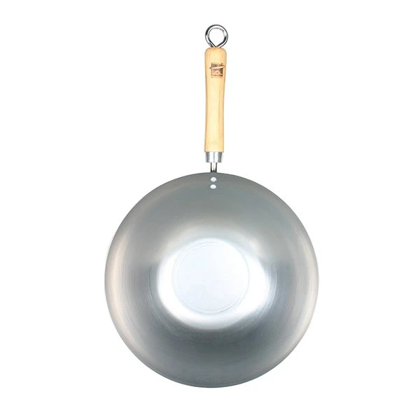 Wok Fond Plat 30 Cm Tôle Acier Blanche Be A Wok Star 3 Wok Fond Plat 30 Cm Tôle Acier Blanche Be A Wok Star