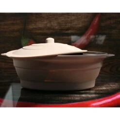 Papillote Rétractable Fond Vapeur En Silicone 30 Cm 1,5 L -Magasin D'Articles De Cuisine 35145 4 5 Papillote retractable fond vapeur en silicone 30 cm 1 5 L Mathon