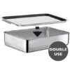 Plat à Four Inox Extra Profond Avec Couvercle Duplex -Magasin D'Articles De Cuisine 371003 0 1 Plat a four Inox extra profond avec couvercle Duplex Inoxriv