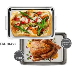 Plat à Four Inox Extra Profond Avec Couvercle Duplex 8 Plat à Four Inox Extra Profond Avec Couvercle Duplex -Magasin D'Articles De Cuisine 371003 1 1 Plat a four Inox extra profond avec couvercle Duplex Inoxriv
