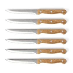 LIVOO Bloc De 6 Couteaux à Steak En Bois 9 LIVOO Bloc De 6 Couteaux à Steak En Bois -Magasin D'Articles De Cuisine 411005 2 3 Bloc de 6 couteaux a steak en bois Livoo