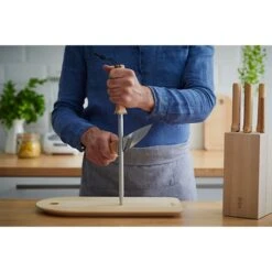 Opinel Fusil Affûtage Acier 25 Cm -Magasin D'Articles De Cuisine 470043 1 2 Fusil affutage acier 25 cm Opinel