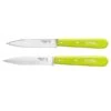 Opinel Set 2 Couteaux Office Lames Lisse Et Crantée 10 Cm Couleur Pomme -Magasin D'Articles De Cuisine 471901 0 1 Set 2 couteaux office lames lisse et crantee 10 cm couleur pomme Opinel