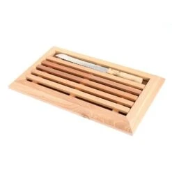 Planche à Pain En Hêtre Avec Grille Amovible Et Couteau 38,5 Cm -Magasin D'Articles De Cuisine 48106 2 6 Planche a pain en hetre avec grille amovible et couteau 38 5 cm Mathon
