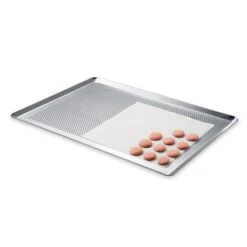 Gouttière à Bûche Démontable En Inox Avec Plaque à Pâtisserie Et Tapis De Cuisson -Magasin D'Articles De Cuisine 509160 2 1 Gouttiere a buche demontable en inox avec plaque a patisserie et tapis de cuisson Mathon