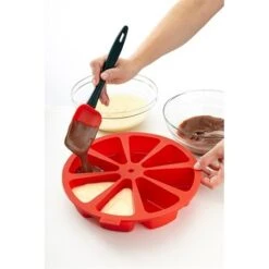 Lekue Moule à Gâteau 8 Parts Cake Portion Silicone