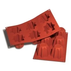 Silikomart Moule 6 Mini-pandoro En Silicone -Magasin D'Articles De Cuisine 512237 3 1 Moule 6 mini pandoro en silicone Silikomart