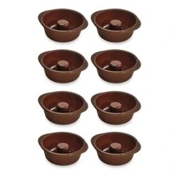 Lot De 8 Flexi'moules à Baba Ou Savarins En Silicone