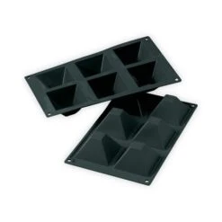 Patisse Moule Silicone 6 Pyramides+ 6 Cadres à Tartelettes -Magasin D'Articles De Cuisine 519013 1 2 Moule silicone 6 pyramides 6 cadres a tartelettes Patisse