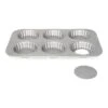 Patisse Moule 6 Tartelettes Acier Revêtu Fond Amovible 10 Cm -Magasin D'Articles De Cuisine 541082 0 1 Moule 6 tartelettes acier revetu fond amovible 10 cm Patisse