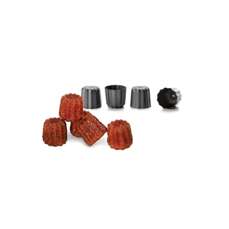 Ibili Set De 4 Moules Canelés Acier Antiadhérent 6 Cm 4 Ibili Set De 4 Moules Canelés Acier Antiadhérent 6 Cm – Image 2