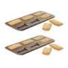 Lot De 2 Plaques 6 Financiers Acier Revêtu -Magasin D'Articles De Cuisine 549003 0 2 Lot de 2 plaques 6 financiers acier revetu Gobel