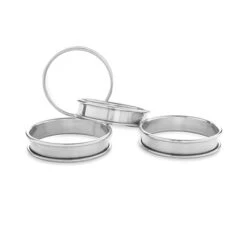 Set De 4 Cercles à Tartelette Inox 8 Cm -Magasin D'Articles De Cuisine 573000 4 6 Set de 4 cercles a tartelette inox 8 cm Mathon