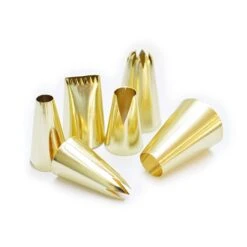 Coffret 6 Douilles Dorées -Magasin D'Articles De Cuisine 573058 1 2 Coffret 6 douilles dorees Scrapcooking