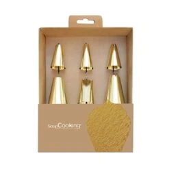 Coffret 6 Douilles Dorées -Magasin D'Articles De Cuisine 573058 2 2 Coffret 6 douilles dorees Scrapcooking
