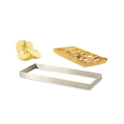 De Buyer Cadre à Tarte Perforé Rectangle 28 X 11 Cm -Magasin D'Articles De Cuisine 573138 2 4 Cadre a tarte perfore rectangle 28 x 11 cm De Buyer