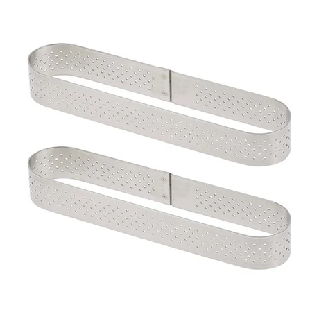 De Buyer Lot De Deux Cercles Perforé Oblong Individuel 3 De Buyer Lot De Deux Cercles Perforé Oblong Individuel