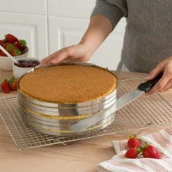 Magasin D'Articles De Cuisine -Magasin D'Articles De Cuisine 579034 1 1 Set couteau a genoise spatule a glacage et cercle a trancher extensible inox Mathon